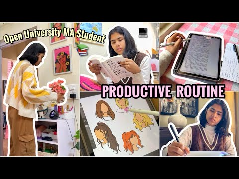 A Day In The Life Of An Open University MA Student 📚 Productive + Fun💗 #productive #study #college