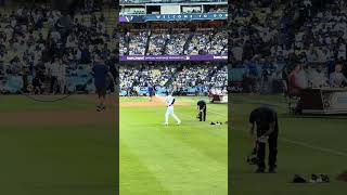 WS第2戦拍手で迎えられた先発山本由伸投手‼︎Dodgers2勝目へ🏆Yoshinobu Yamamoto 10.26.2024 World  Series