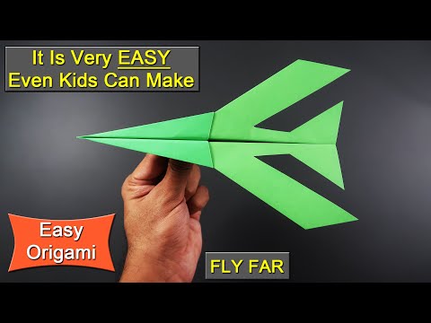 SUPER SONIC (Paper Plane) - How to make a Paper Plane That FLY FAR || Best Paper Airplane