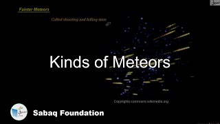 Kinds of Meteors