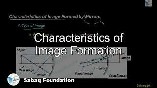 Characteristics of Image Formation