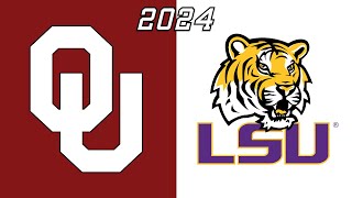 2024 Oklahoma Sooners vs LSU Tigers Full Game Replay | NCAA College Football | 720p
