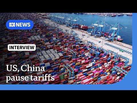 YouTube video thumbnail: US, China Extend Tariff Truce by 90 Days, Staving off Surge in Duties