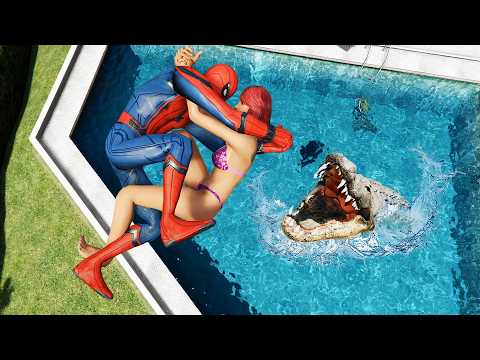 GTA 5 Spider-Man Ragdolls Compilation 9 (Funny Video)