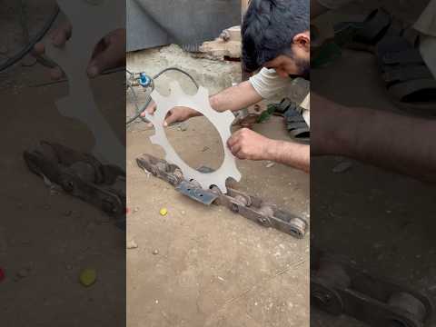 How to fix big gear ⚙️ #hiwtofix#skills#torchcutting