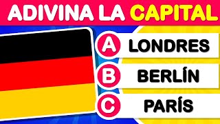 🚩 Adivina la CAPITAL de cada PAÍS ✅| 🤔🧠50 CAPITALES de países de todo el MUNDO | 🌎 Test de geografía