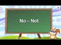 Understanding 'No' and 'Not' Usage