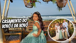 CASAMENTO  DA VOVÓ E DO VOVÔ NA PRAIA VALENTINA SOBRINHO E FAMÍLIA está ao vivo!