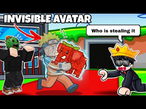 I Used an Invisible Avatar and Trolled the Whole Server in Roblox Steal a Brainrot 💀