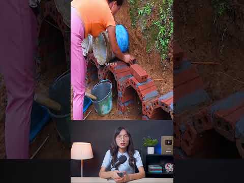 Người đẹp thực sự đã dùng gạch để làm nơi trú ẩn cho đàn gia cầm tránh mưa, che nắng #shorts #review