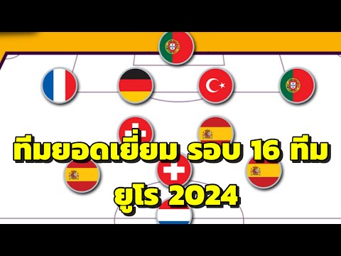 สเปนมา3,ไร้แข้งอังกฤษ!ทีมยอดเยี่ยมรอบ16ทีมยูโร2024