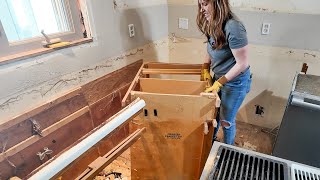 Converting the Old Kitchen into a Dining Room | Home Renovation & Addition Part 94