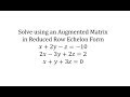 Understanding Augmented Matrices and Row Echelon Form