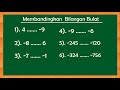 Membandingkan Bilangan Bulat Negatif