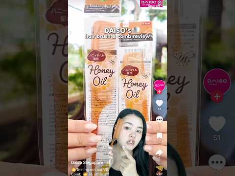 Pretty sure this is just a gimmick 😅 #honeyoilcomb #japanesehaircare #daisofinds
