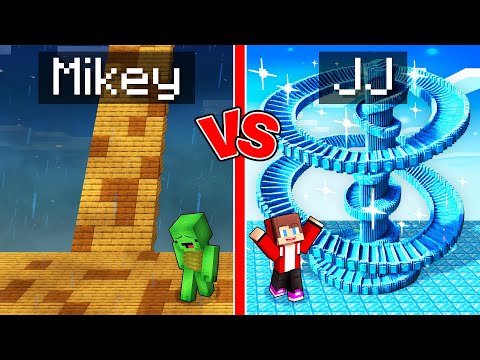 Mikey POOR vs JJ RICH Slide Survival Battle in Minecraft (Maizen)