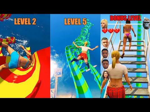 Tracey Funny Water Slide First 9 Levels