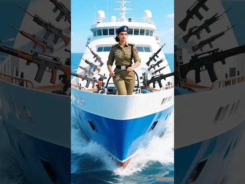 a indian woman soldiers saves a weapons from cruise ship then suddenly came terrorist 🛥️🪖#ai #army
