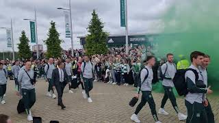 celtic team arrive for new season