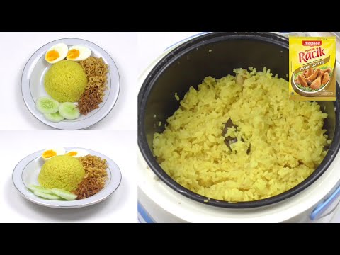 Nasi Kuning Rice Cooker Bumbu Instan Enak dan Gurih