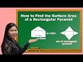 Surface Area and Triangles in Pyramids