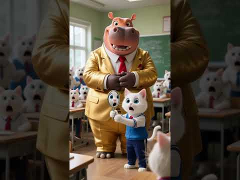 👨‍🏫🏫Principal Hippo: Built a "Fair" School #funny #animallife