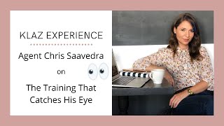 Klaz Experience: Agent Chris Saavedra on the Training That Catches His Eye