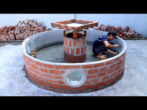 Make a Unique Fish Tank from brick and cement - Garden design