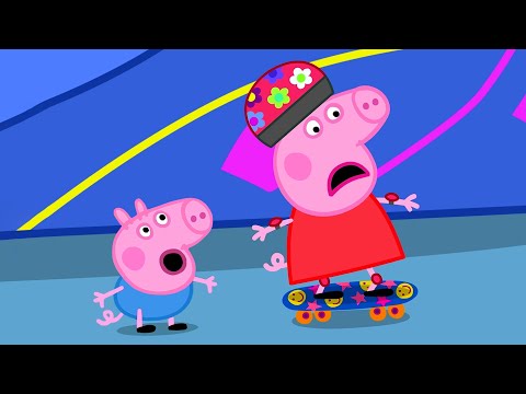 Peppa anda de skate! 🛹 Contos da Peppa Pig 🐽 Peppa Pig em Português Brasil