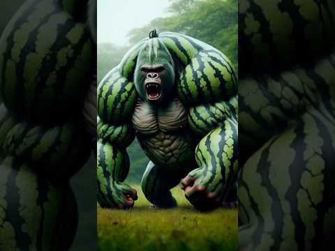 PART 15 जानवरों का अजब मेल: मिलाकर देखते है कैसे दिखेंगे! #shorts #hybrid #animals (Gorilla, Fruit)