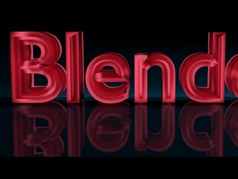 how to make 3d text in blender