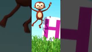 Jumping ABCs in the Park — A to N With Animals! #Shorts #Viral #Kidscartoons