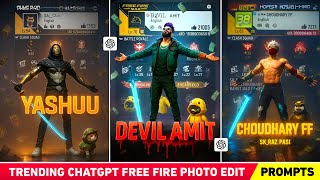 Trending free fire chatgpt profile photo editing | Chatgpt free fire photo editing | Chatgpt prompt