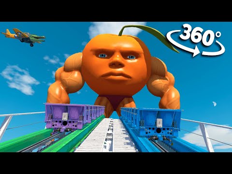 🎢 360° Roller Coaster Udin Din Din Dun Meme in VR 8K