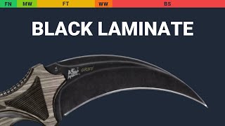 Karambit Black Laminate Wear Preview