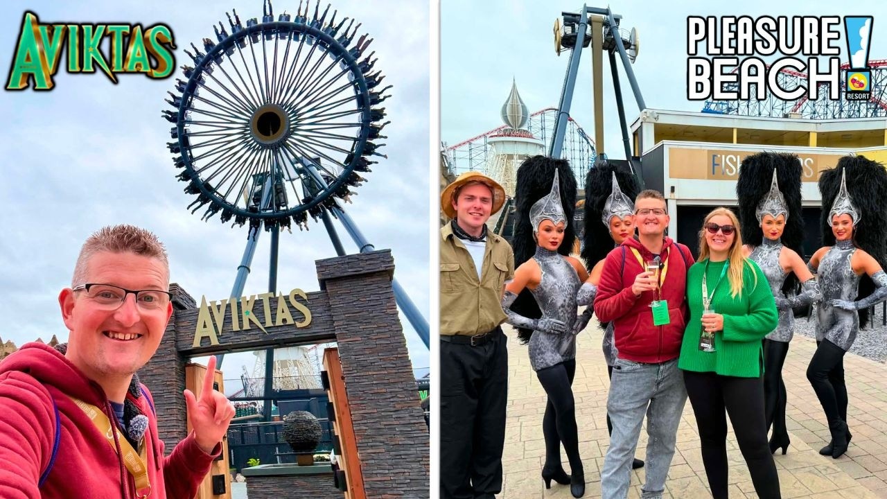 Aviktas OPENING DAY - Blackpool Pleasure Beach NEW RIDE!