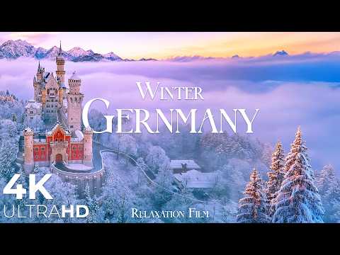 Germany Winter 4K - Relaxation Film. Study Music for Focus & Deep Sleep Relaxation - Ultra HD Nature