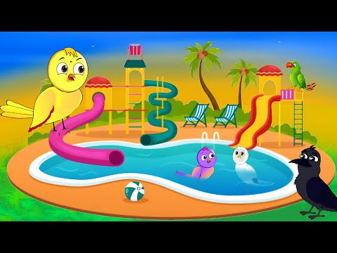 चिड़िया का स्विमिंग पूल|chidiya swiming pool story|tuntuni chidiya|Hindi story birds|achi achi story