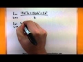 Finding Derivatives Using Limits