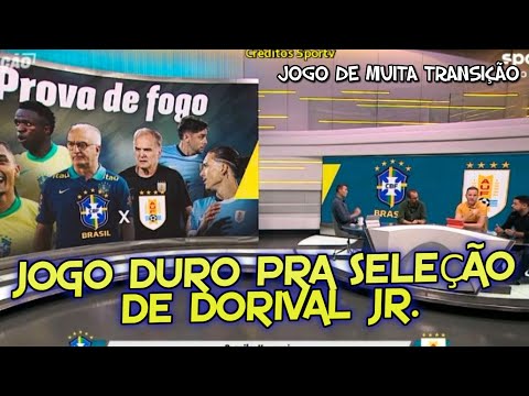 Um jogo complicado pra seleção brasileira que encara o Uruguai precisando vencer pra evitar pressão