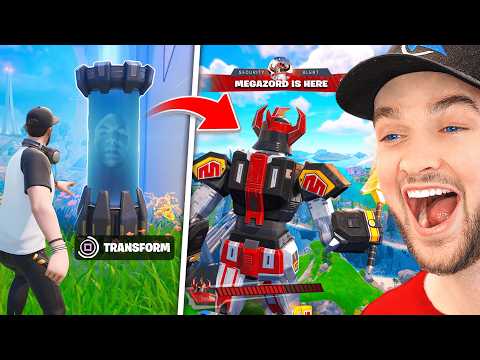 Becoming The MEGAZORD BOSS in Fortnite! (Mythic Boss Event)