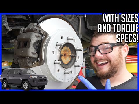 How to Replace Rear Brake Pads and Rotors Toyota 4Runner 2010-2024 - With Sizes and Torque Specs!