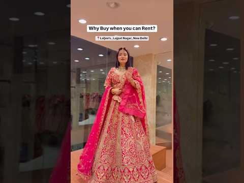 Lehenga for Rent #laljees #wedding #bridal #lehenga #weddingdress #shorts #trending #yt #love