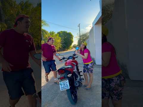 A moto voou