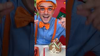 RED VS GREEN! Blippi's Ultimate Gingerbread House Challenge! #blippi #shorts