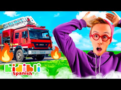 Camiones de bomberos para niños | Vídeos educativos de bomberos para niños | Kidibli