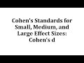 Understanding Cohen's d and Effect Sizes