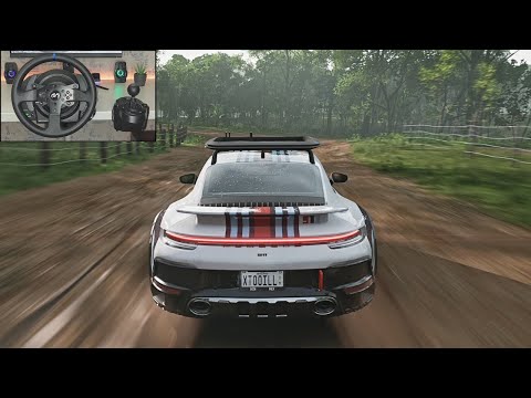 PORSCHE 911 DAKAR  - Offroad Goliath Race - Forza Horizon 5 | Steering Wheel Gameplay