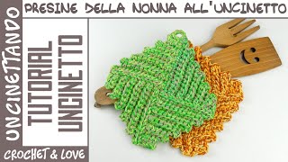 4 Triangoli per Fare un Quadrato all’Uncinetto – Facile e con il sapore delle Presine della Nonna