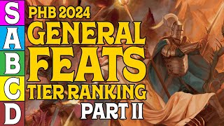 Tier Ranking the General Feats in D&D 5e 2024 (Part 2)